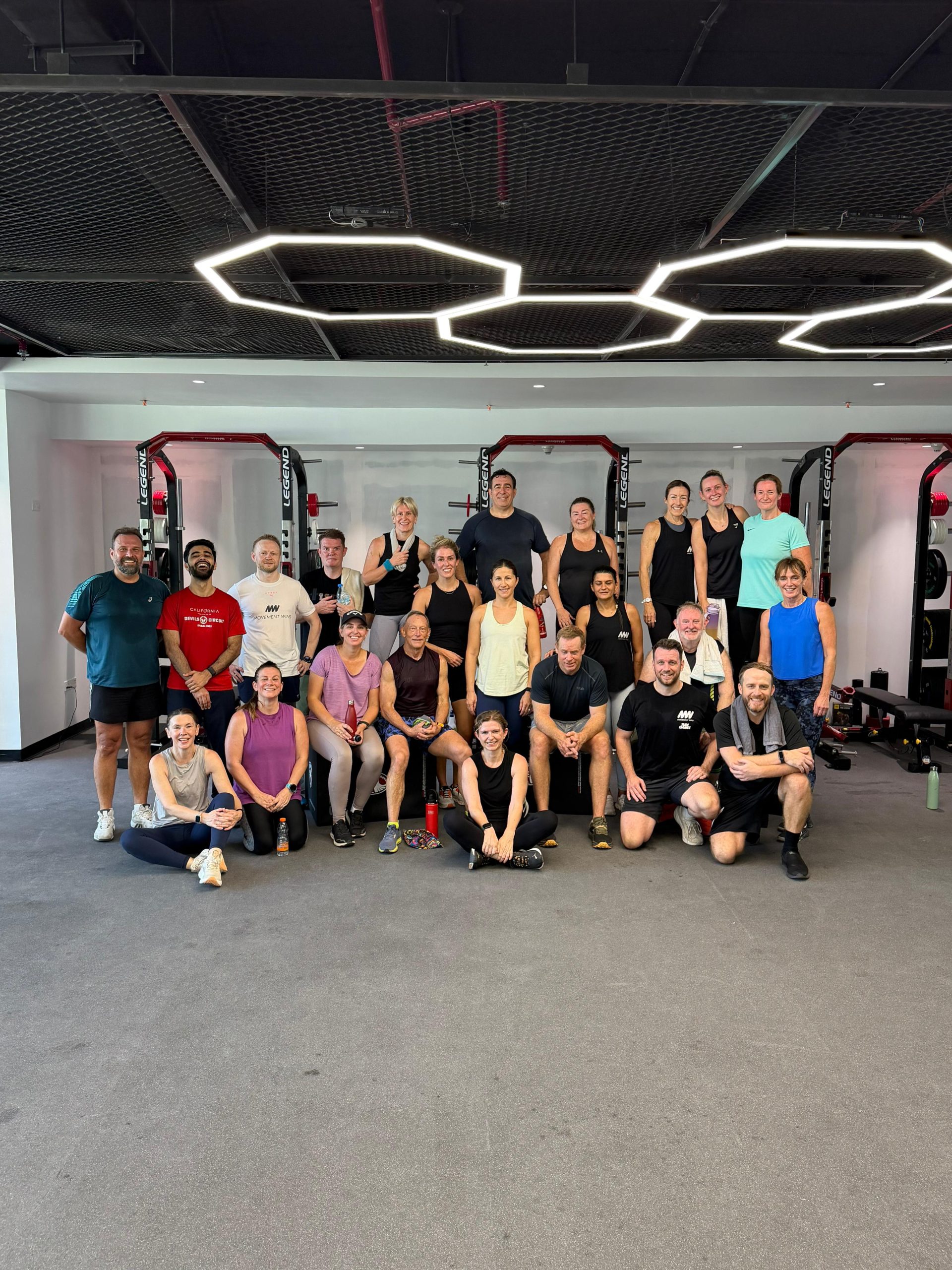 Movement Wins member community in the gym at ICC Academy, Dubai Sports City